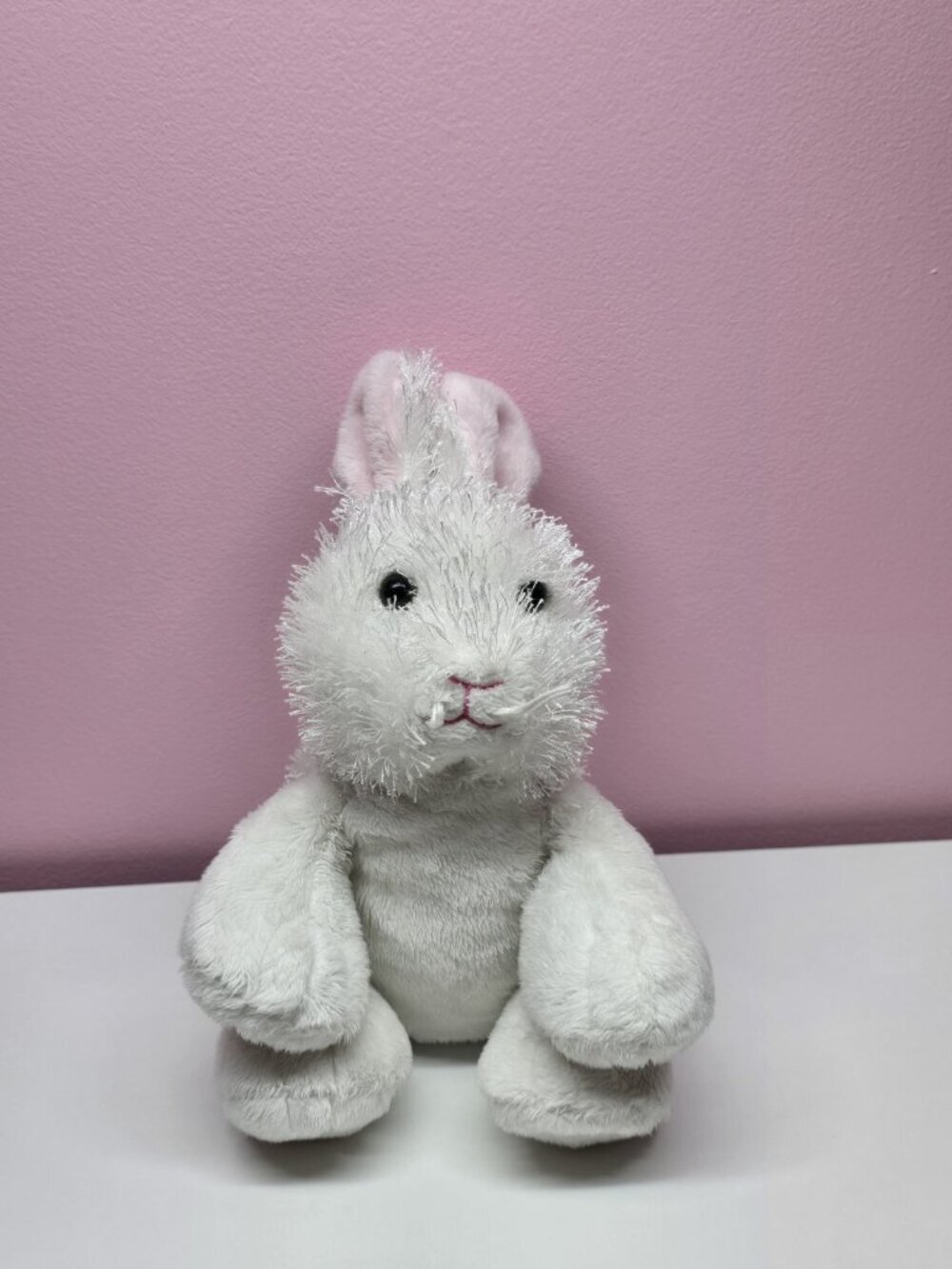 Ganz Webkinz White Rabbit Plush Stuffed Animal Retired No Code HM078